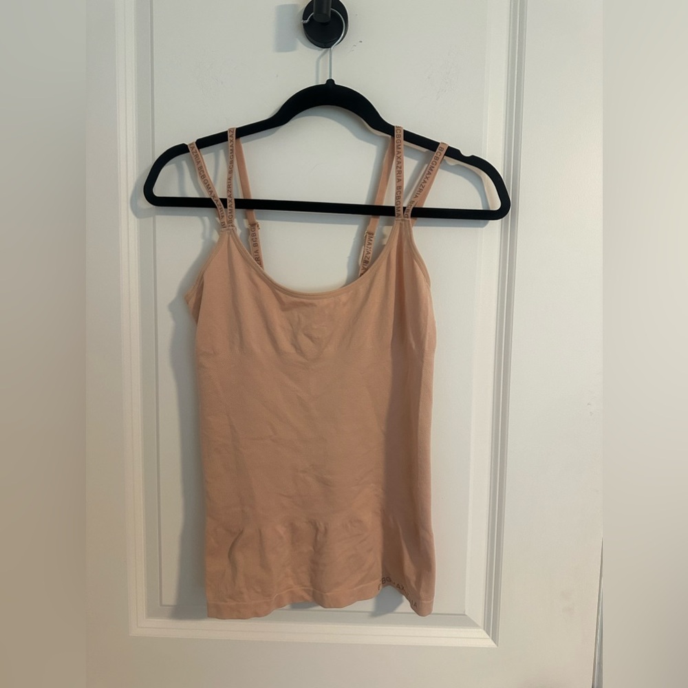 BCBGMaxazria shaper top
with adjustable double straps sz XL in EUC